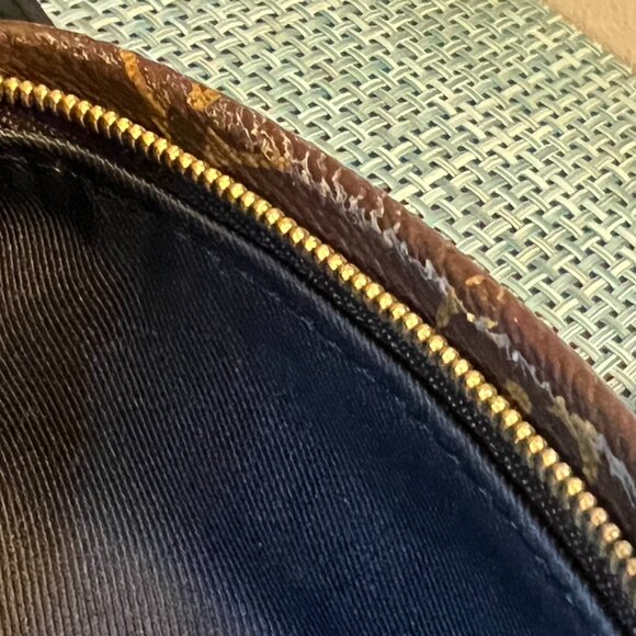 Louis Vuitton Monogram Palm Springs Mini Backpack, blk leather trim, Gold HW - Picture 15 of 16